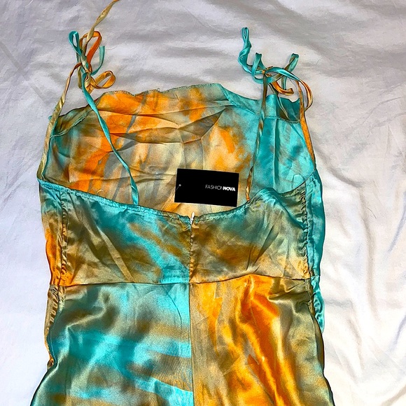 Women's multi color mini dress - Picture 5 of 5